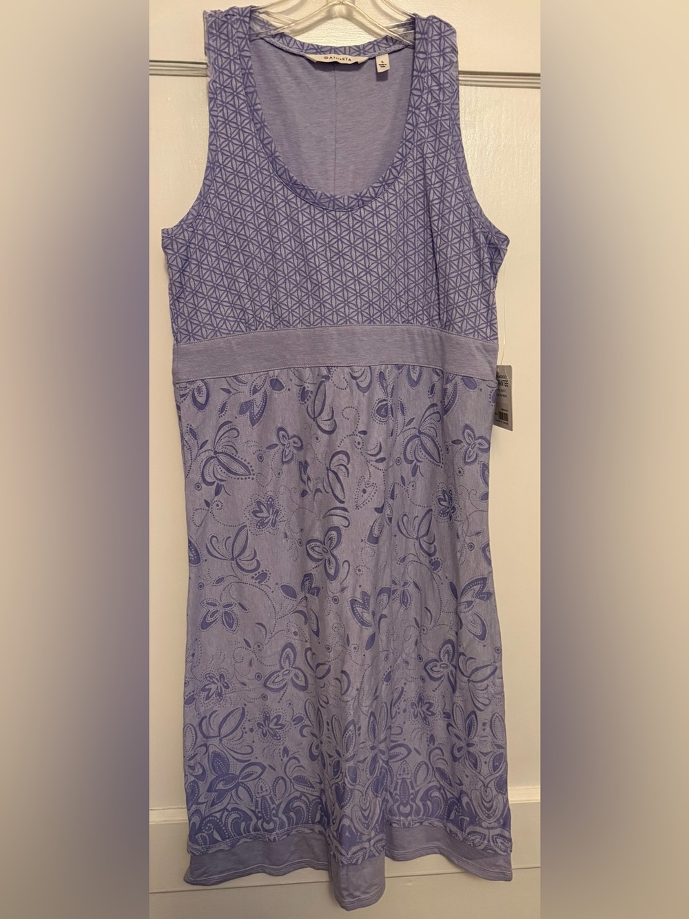 NWT Athleta Vyasa Lavender print dress small